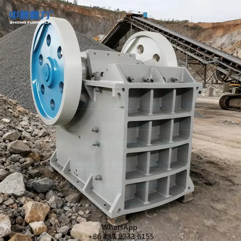 Zhongyu Dingli High-Capacity Jaw Crusher With 200-1000 Tons Per Hour Capacity AC Motor Easy Operate Mining Use 1.5 Year Warranty
