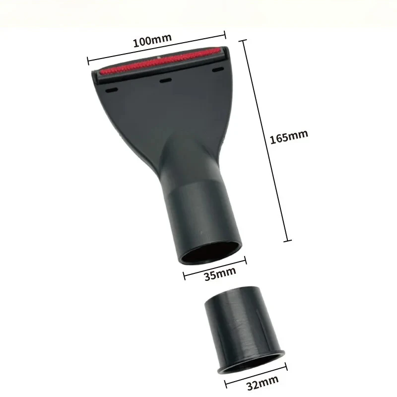 For AEG For Karcher Vacuum Cleaner Flat Mouth Brush,Inside Diameter 35mm,With 32mm Adapter,Crevice Nozzle Good Bed,Car Seat,sofa