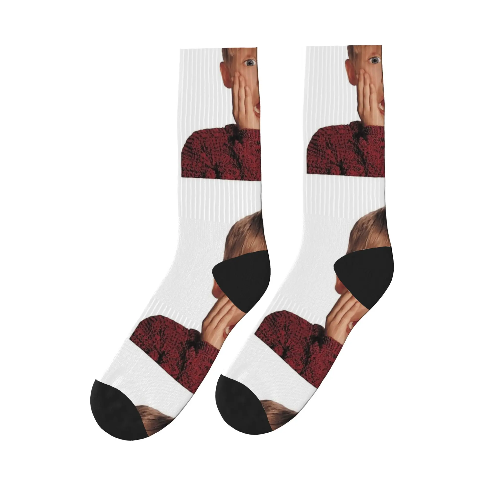 Home Alone Funny Movie Socks  Kawaii Stockings Spring Non-Slip Men's Socks Breathable Custom Outdoor Socks