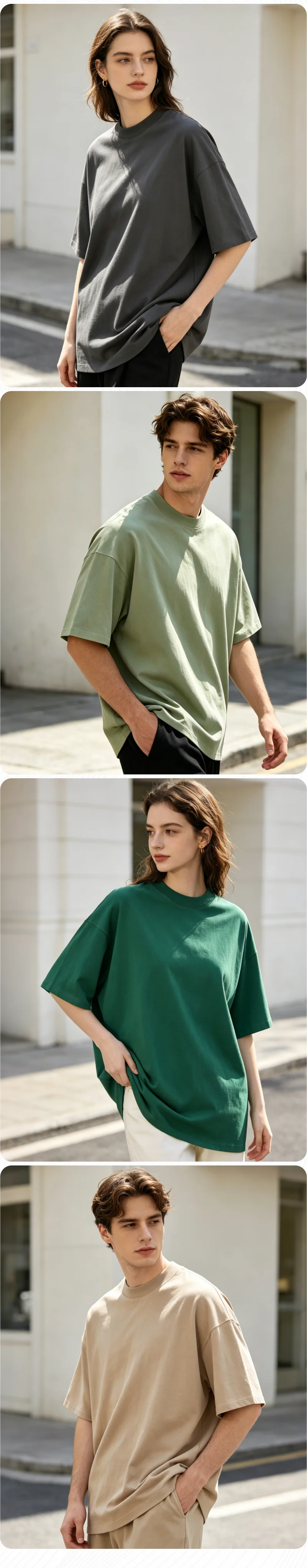 Individuell bedrucktes T-Shirt mit kostenlosem Logo, Text oder Bild, Unisex, 100% Baumwolle, Premium-Shirt, Fitness- und Streetwear, kleine Mindestbestellmenge, OEM, ODM, Stickerei – Detail 5