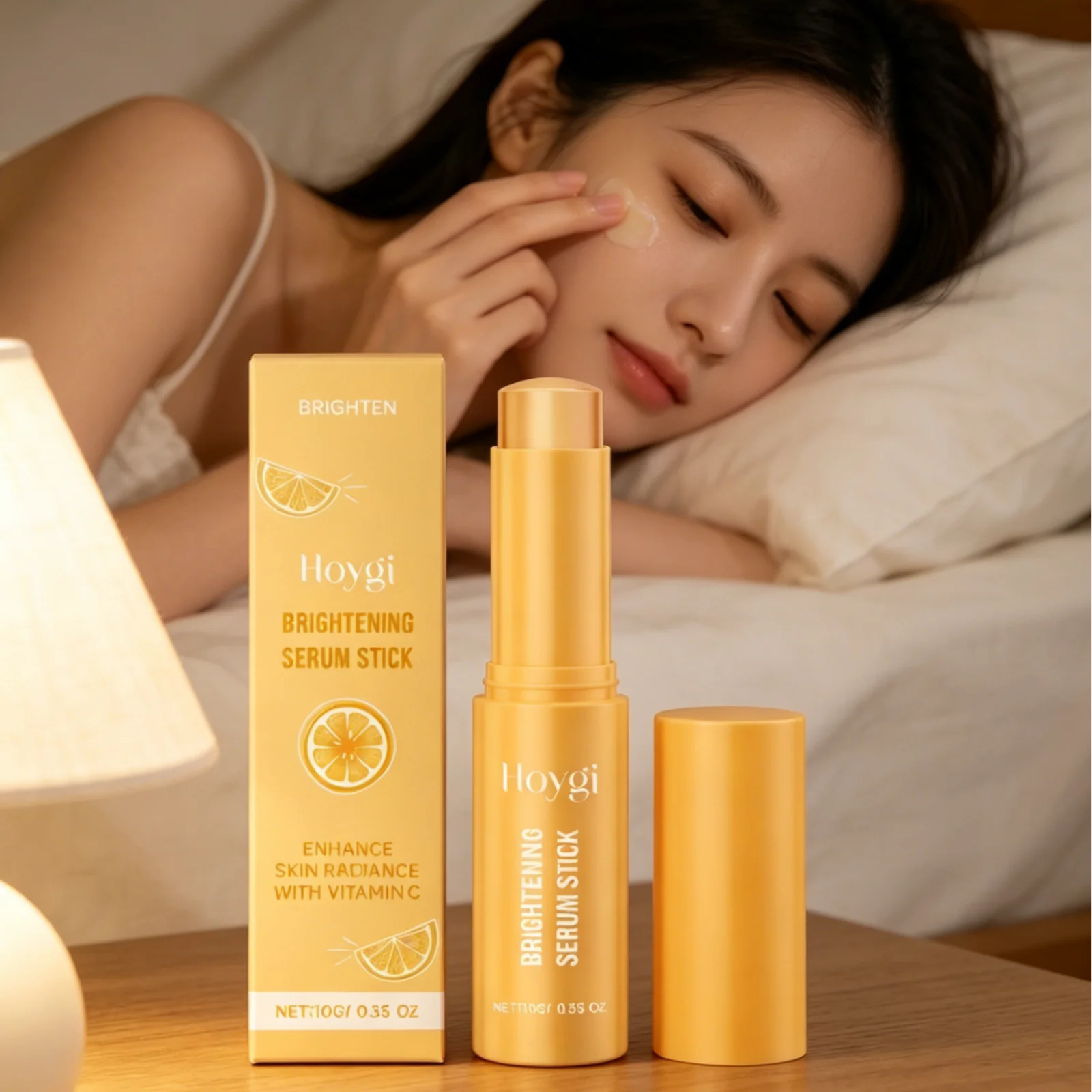 Hoygi Brightening Serum Stick Even Skin Tone Effective Moisturizing Repair Dryness Smooth Non Sticky Nourishing Skin Care Stick