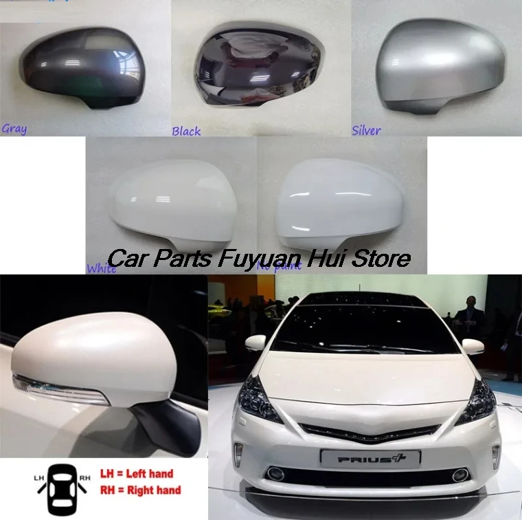 

Car Accessories Rearview Mirror Cover For Toyota Prius+ Prius Plus 2011~2020 Reverse Mirror Shell Mirror Case Housing