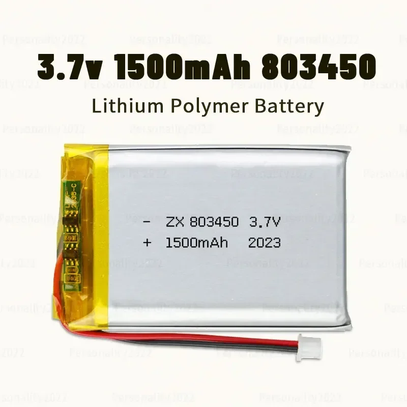 

803450 1500mAh Lithium Battery 3.7V Lipo Polymer Rechargeable Batteries Ph-2.0 Socket for Massage Instruments Gps Navigator