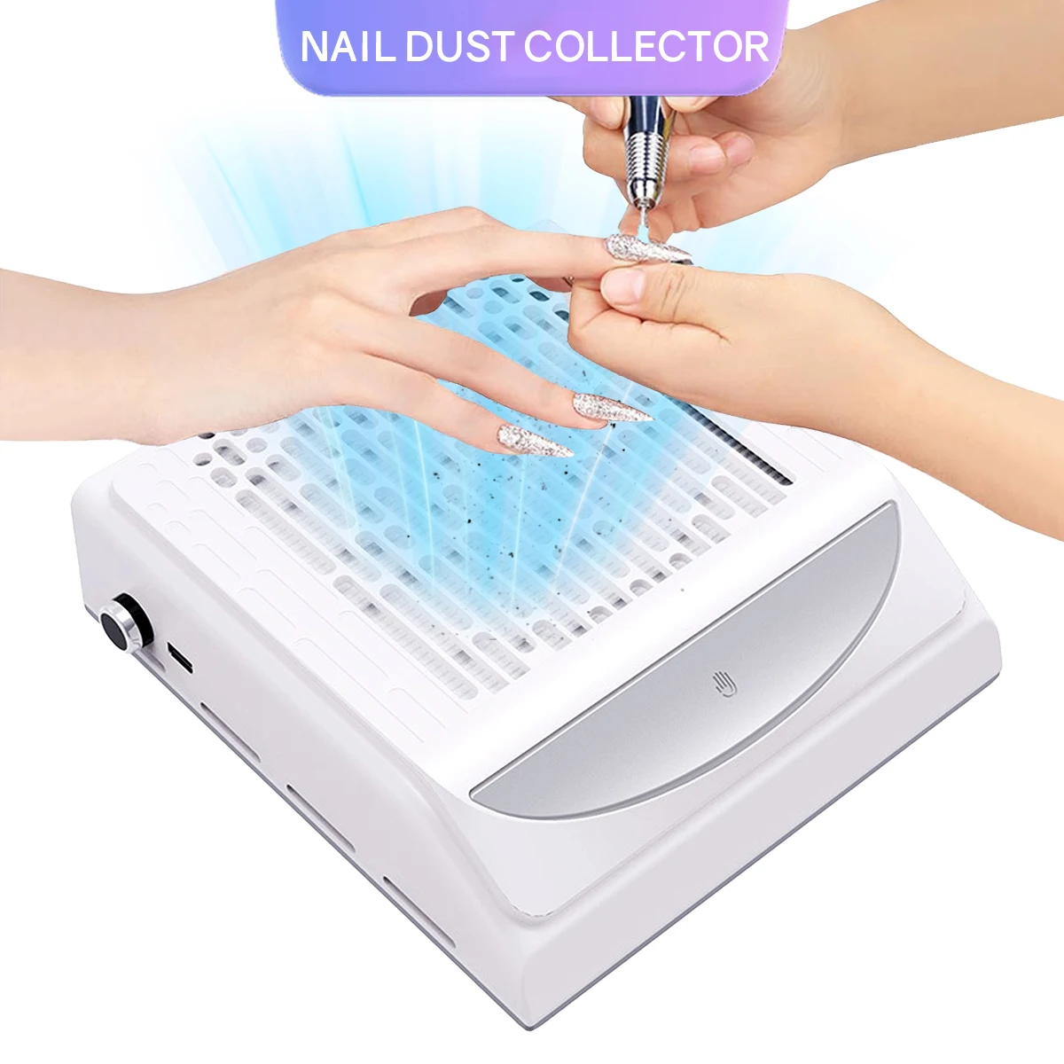 

Мощный пылесборник для ногтей DianaBeauty для маникюра, пылесос для ногтей с установщиком, пылевой вентилятор для ногтей, инструменты для маникюрного салона