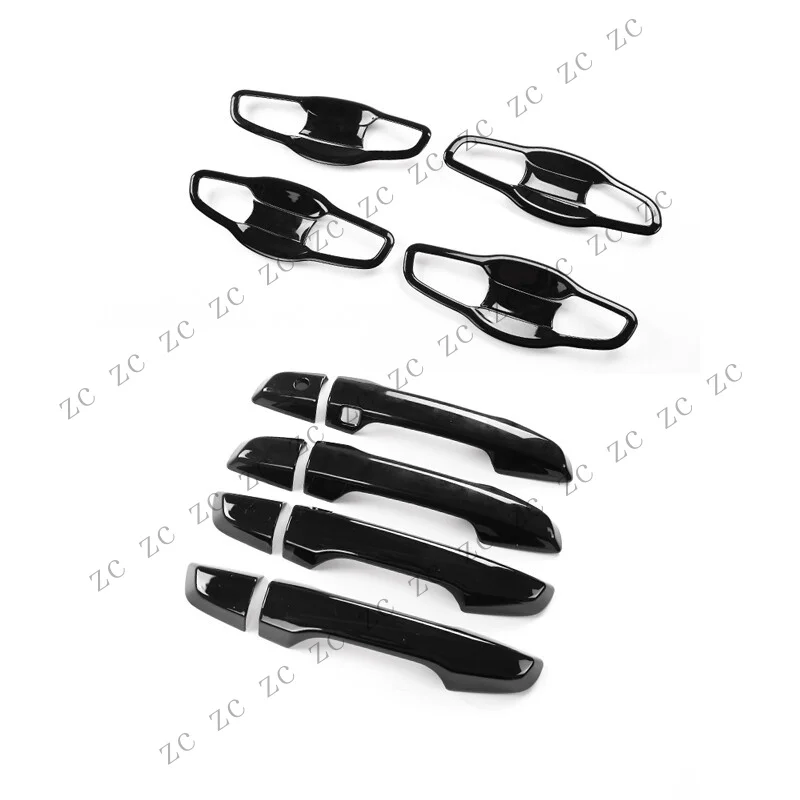 S+ Glossy Black For Honda CRV CR-V 2017-2020 2021 Side Door Handle Bowl Cover Trim