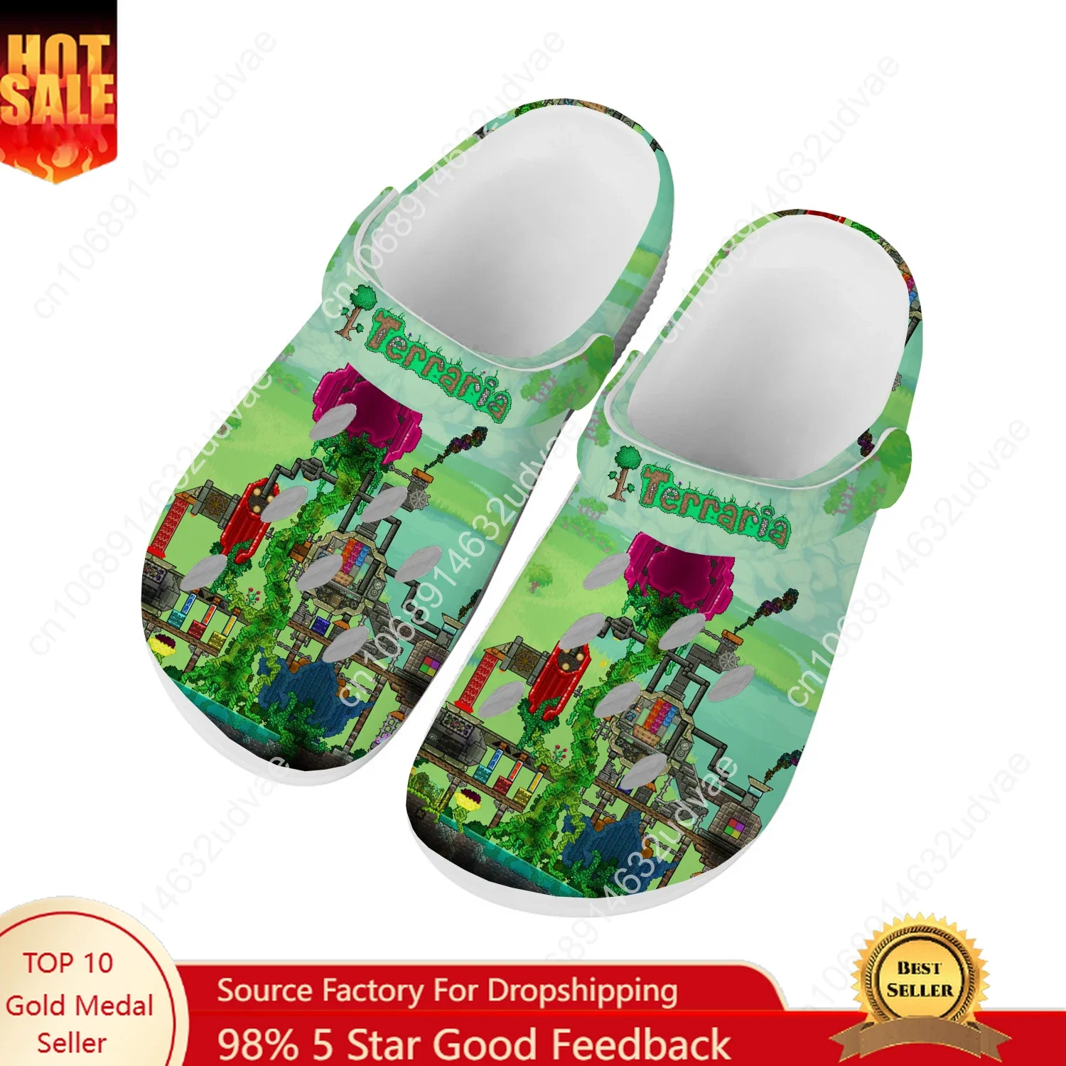 

Terraria Water Shoes Mens Womens High Quality Fashion Home Garden Clogs Customizd Sandals Beach Breathable Hole Slippers