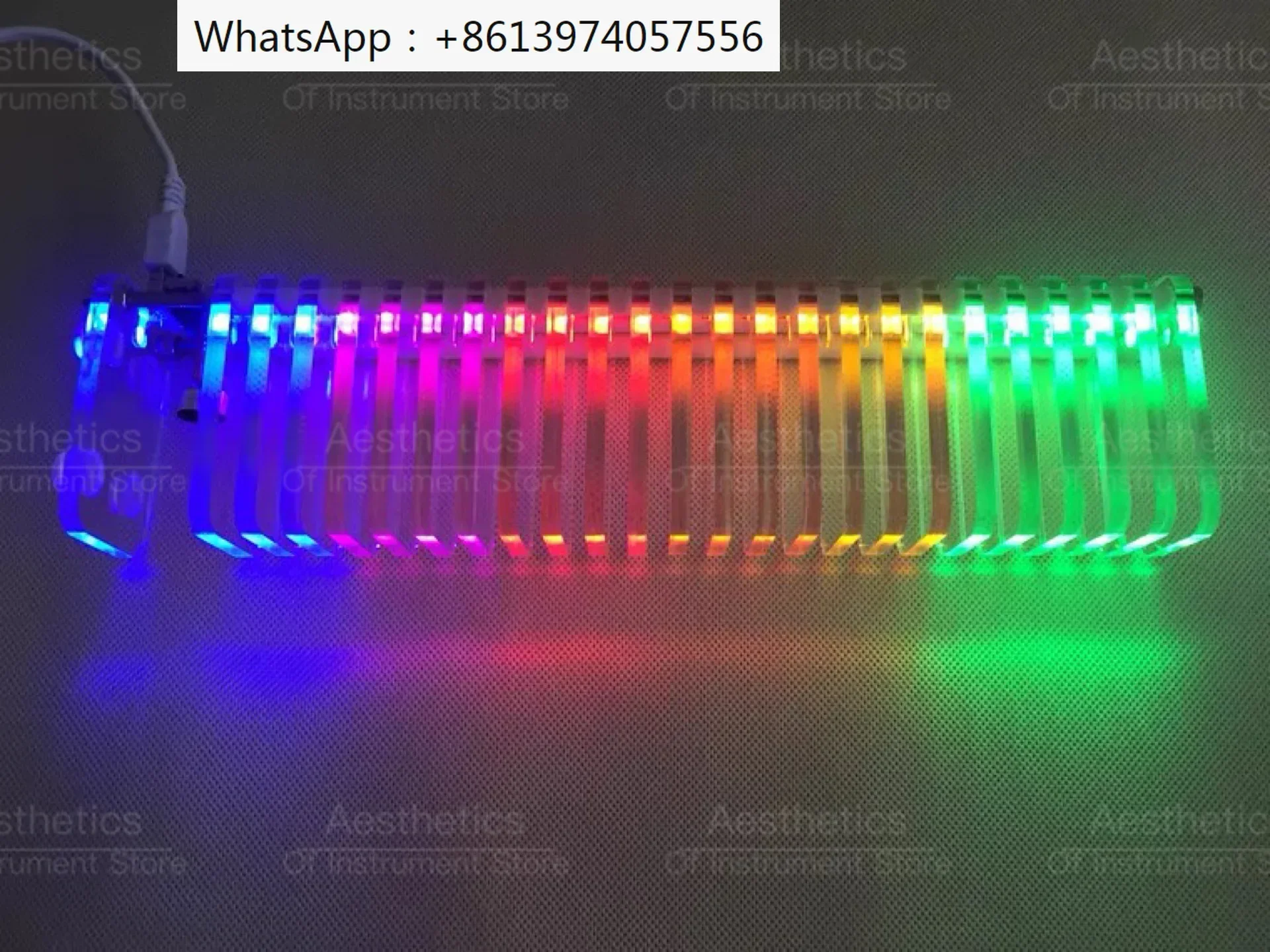 

KS25 Voice-activated Music Spectrum Fantasy Crystal Sound Column Light Cube LED Electronic Production DIY Kit Car VU Tower