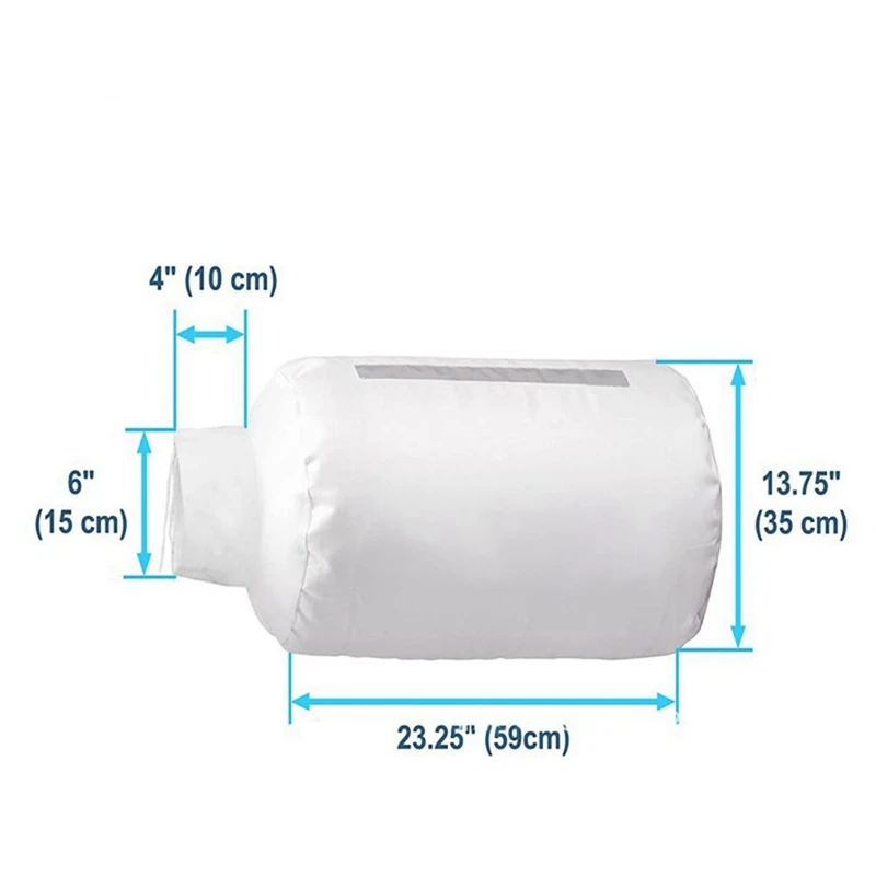 A23T Dust Collector Bag 13.4x23.2 Inch Zipper Bottom for Table Saw Planer Woodworking Tools Fit Delta DW735 DW734