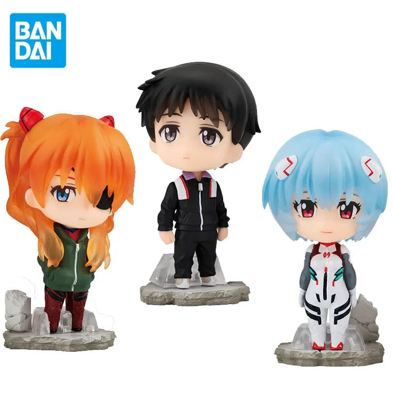 

BANDAI Original EVA Anime Figure Gashapon Reward 07 Soryu Ayanami Rei Ikari Shinji Action Figure Toys For Kids Christmas Gift