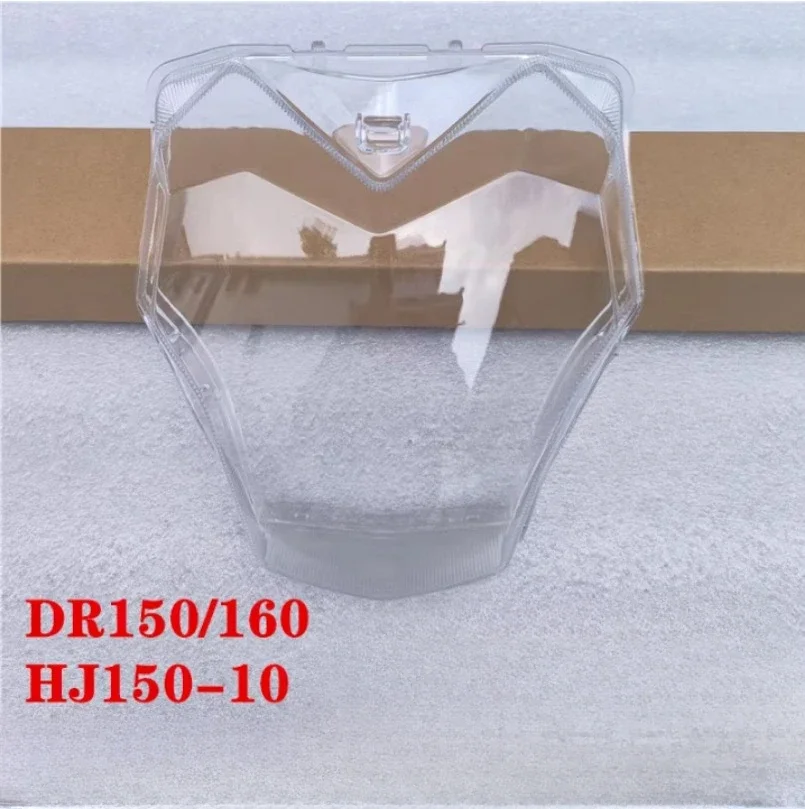 VOOR Suzuki Haojue DR160 160S DR150 HJ150-10/10A motorfiets koplamp glas transparant glas cover lamp behuizing