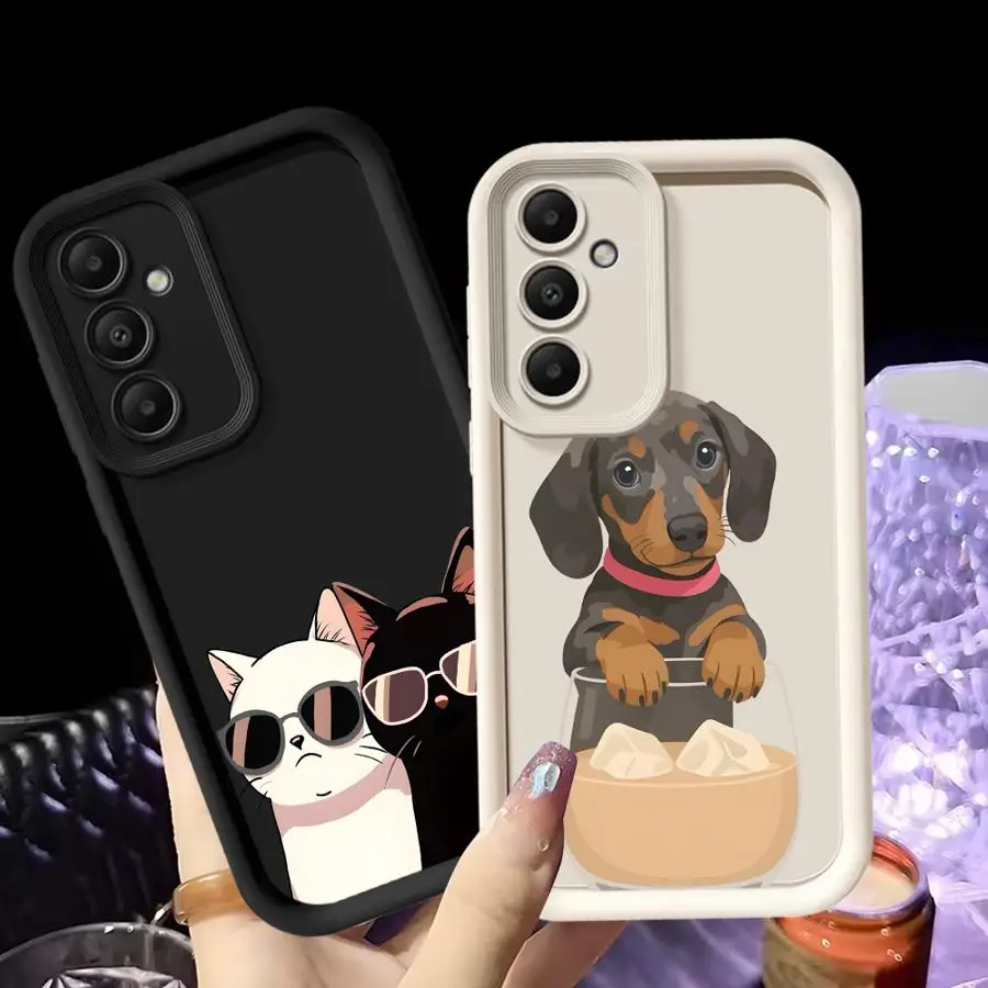 حافظة لهاتف سامسونج جالاكسي A56 A25 A12 A13 A15 A16 A71 A72 A73 A32 A51 A52s A53 A54 A35 A36 A33 A34 A22 A23 كارتون #3