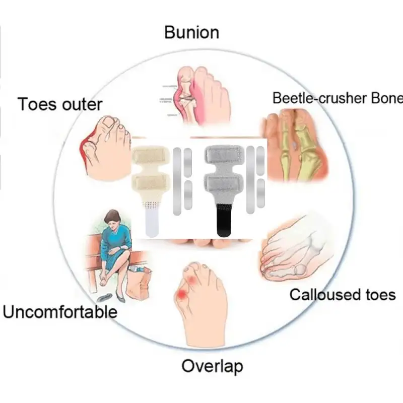1/2/10Pcs Splint Toe Straightener Hammer Corrector Toe Brace Hammertoe Splint Toe Wrap Covers Broken bunion corrector Foot Care