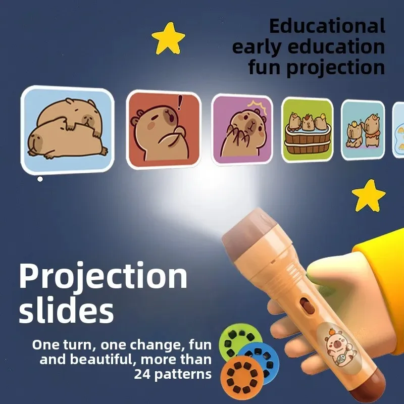 7 أنماط ديزني الإسقاط مصباح يدوي أنيمي الأجهزة الطرفية المجمدة ميكي ماوس لطيف متوهجة عرض الشرائح لعب الأطفال هدايا عيد ميلاد