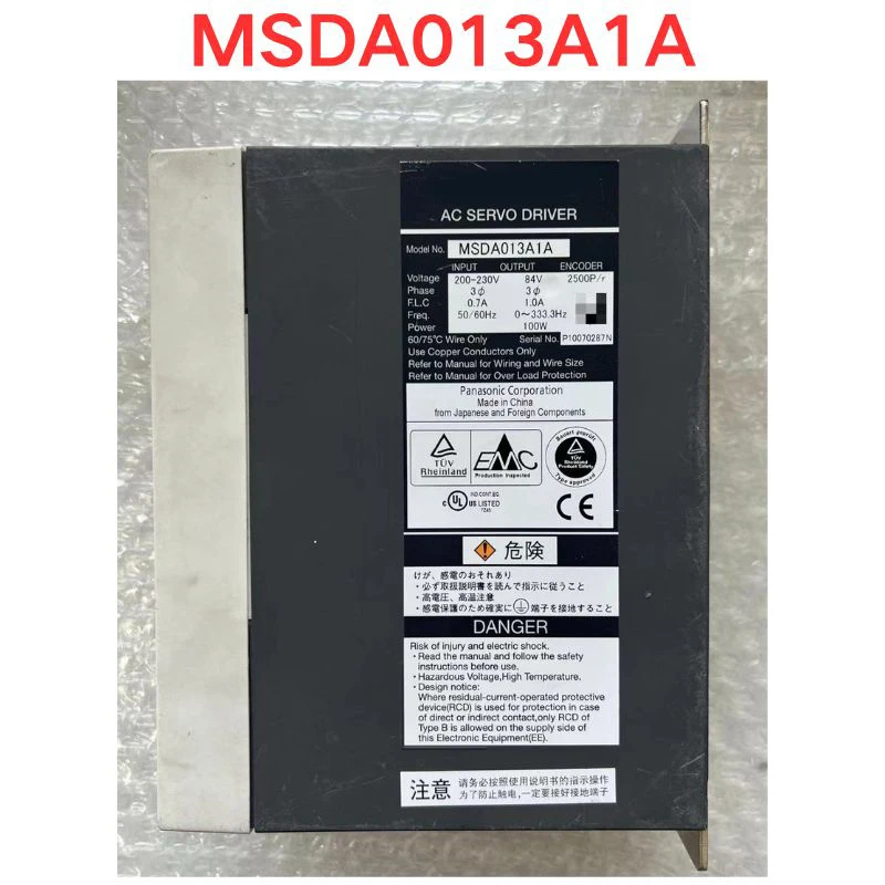 Used MSDA013A1A Servo driver Function check OK