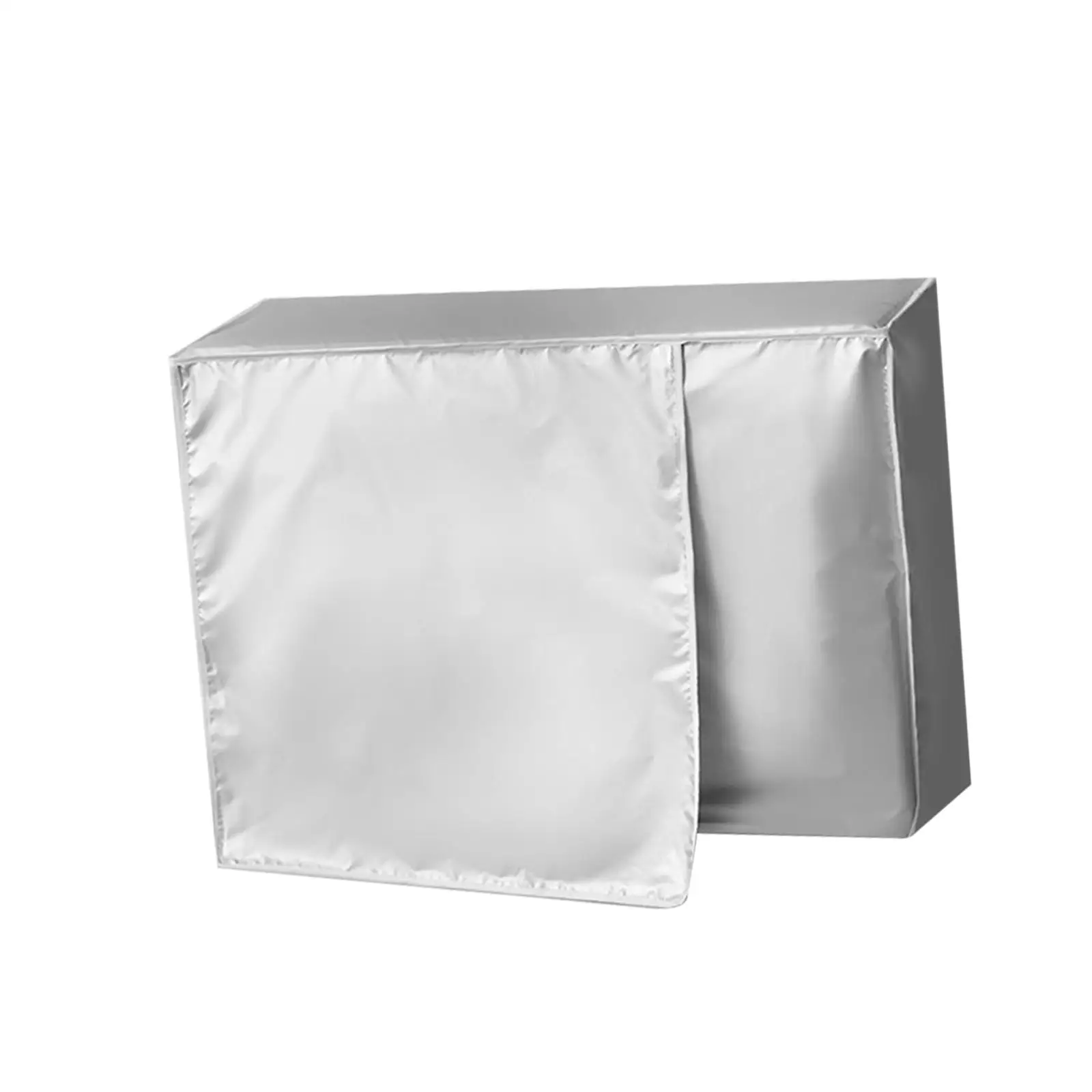 Polyester AC Cover Outside House Waterproof Dustproof Sunproof Thicken Split Unit Protector Silver for Outdoor Air Conditioner