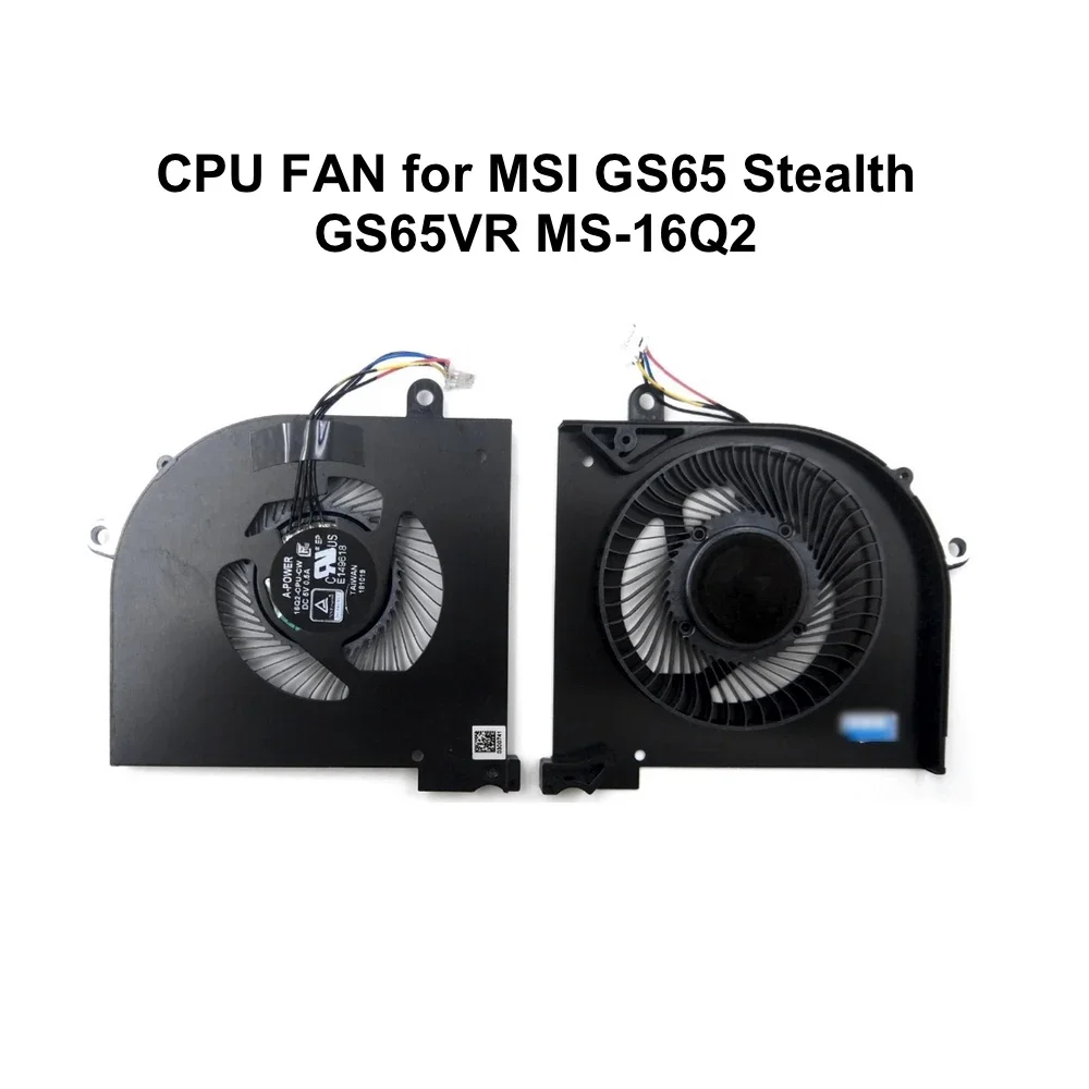 NEW Laptop CPU Cooling Cooler for MSI GS65 Stealth GS65VR MS-16Q2 8SE 8SF 8SG Thin 8RF 8RE Series   16Q2-CPU PC Fan New