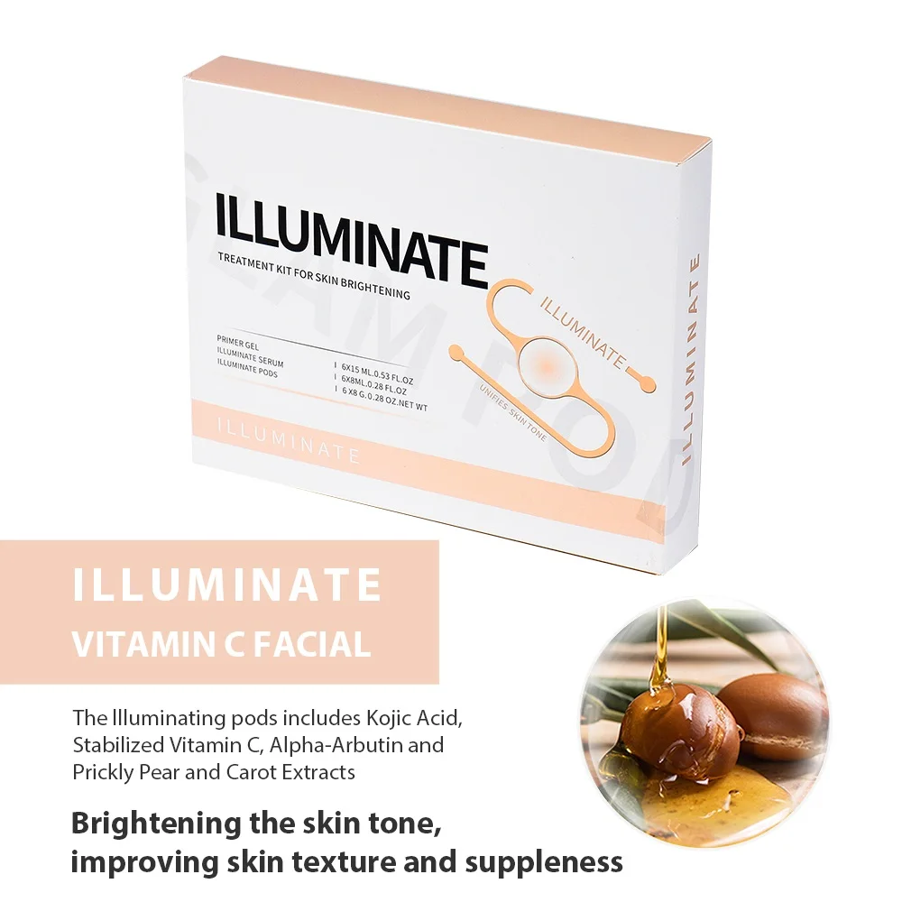 Illuminate Kit CO2 Pods For CO2 Facial Machine Bubble Aqua Facial Beauty Machine Bubble Skincare CO2 Capsule Gels Glam Pod