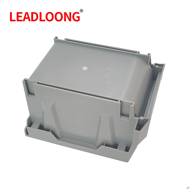 LEADLOONG Parts Bin 6/24pcs 13.5x10.5x7.6cm/5x4*3inch Gray Stackable Plastic Garage Tool Storage Box Container Organizer Bin