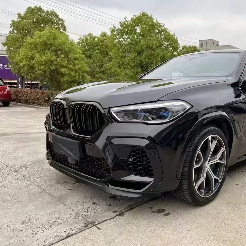 For BMW X6 E71 Old To New G06 F96 X6M Style Body Kit 2019 Early Version Bumper Cover Exterior Modification Upgrade Accessories