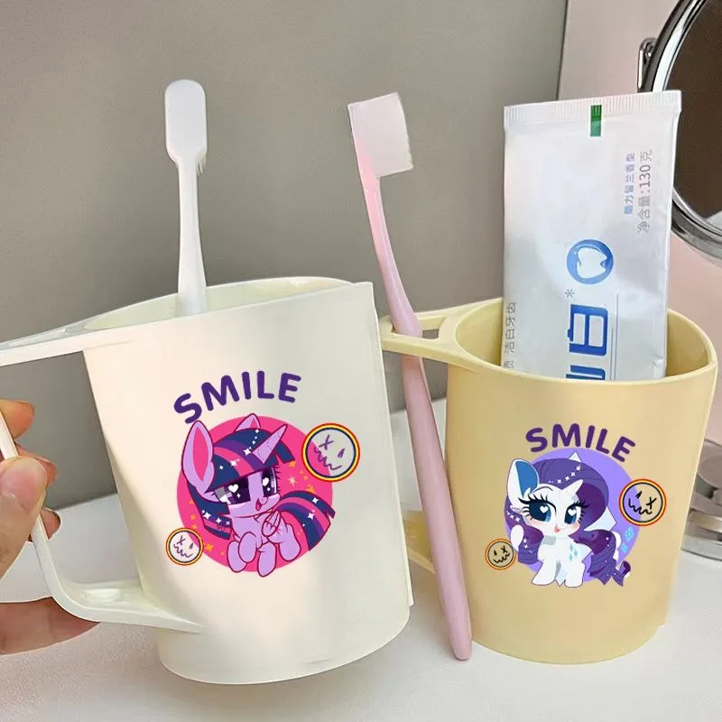 My Little Pony Twilight Sparkle Pinkie Pie Fluttershy cartoon schattige mondwaterbeker gepersonaliseerde creatieve cartoonfilmwasbeker