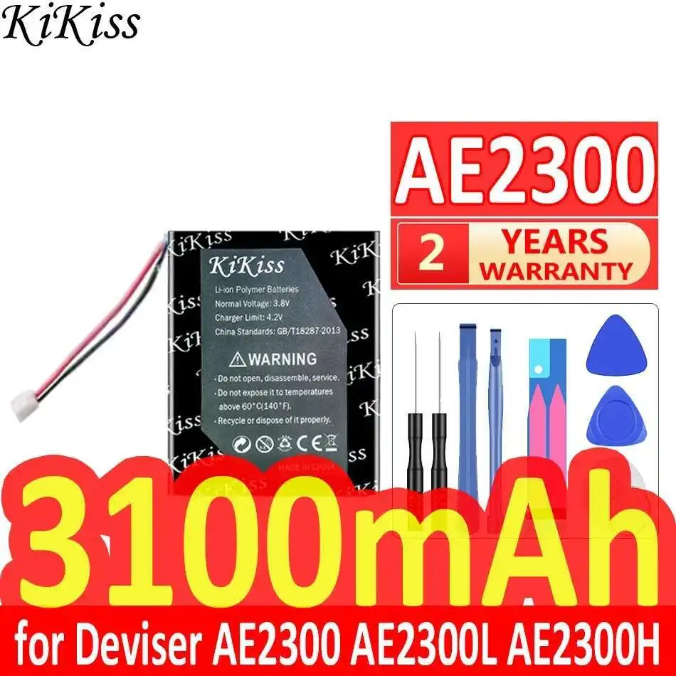 

Fiber Optic Tester Battery 3100mAh Stable Long Lasting For Deviser Hylb-1787 AE2300 AE2300L AE2300H Optical Fiber Tester