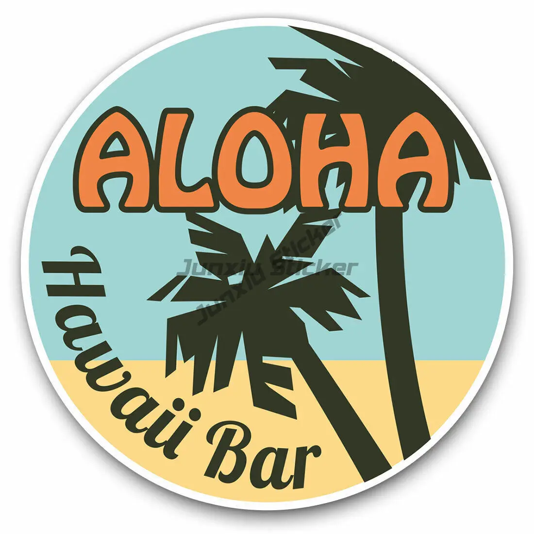 Classic Design Vinyl Stickers  Aloha Hawaii Bar Travel Surf Palm Tree Cool Gift  Laptop Accessories sticker GUITAR