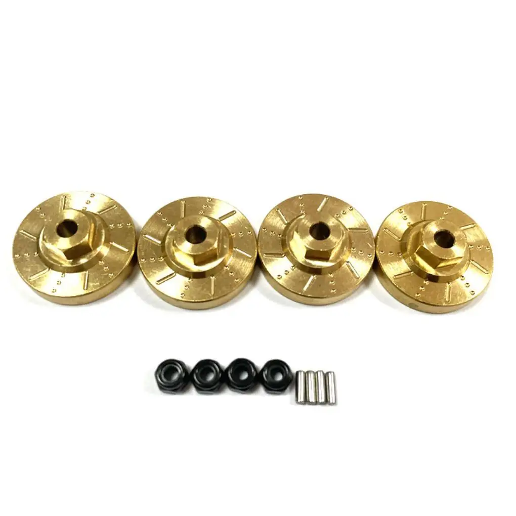 Brass Strong Wheel Hex Mount For 1/24 FMS FCX24 RC Car Part RC Car Accessories Replacement Parts RC Upgrade Part