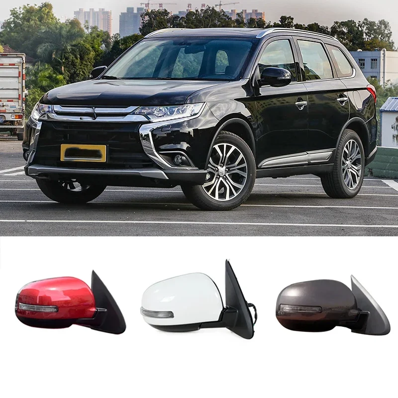 

Автомобильное зеркало заднего вида в сборе, аксессуары, авто боковое зеркало, отражатель, светодиодные указатели поворота для Mitsubishi Outlander 2013-2020