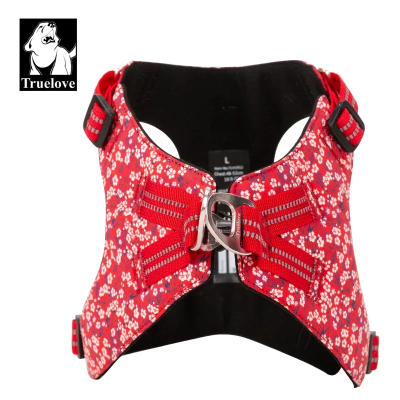 Truelove Dog Harness Floral Doggy Harness Dog Vest Type Dog Walking Chain Small Medium Puppy Cat Printed Cotton TLH1912