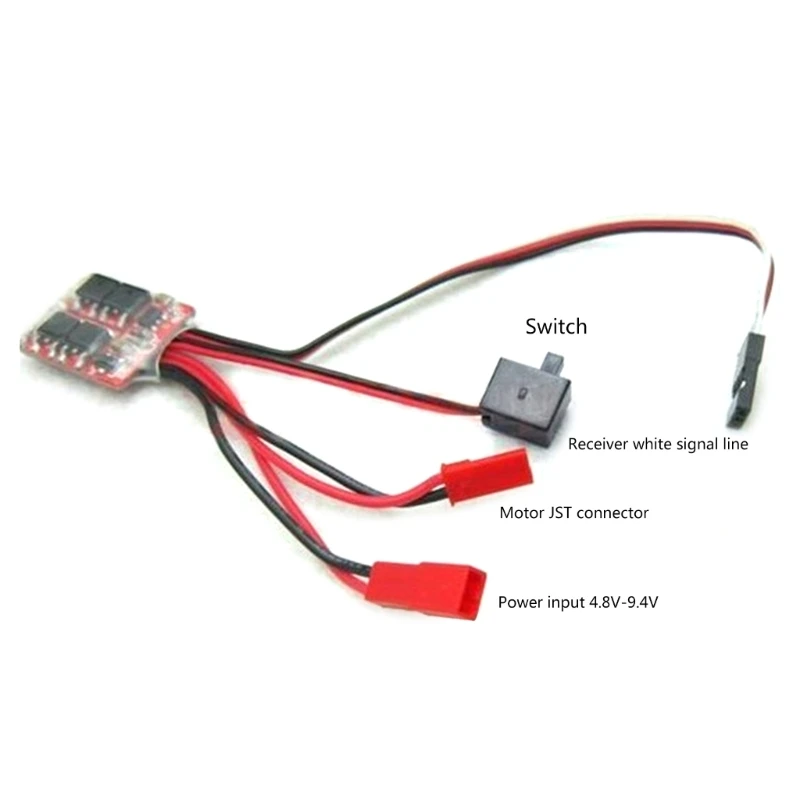 Em dois sentidos controlador de velocidade do motor para carro, acessórios de freio do carro, 30a, escovado, para barcos, 1/16, 1/18, 1/24, frete grátis