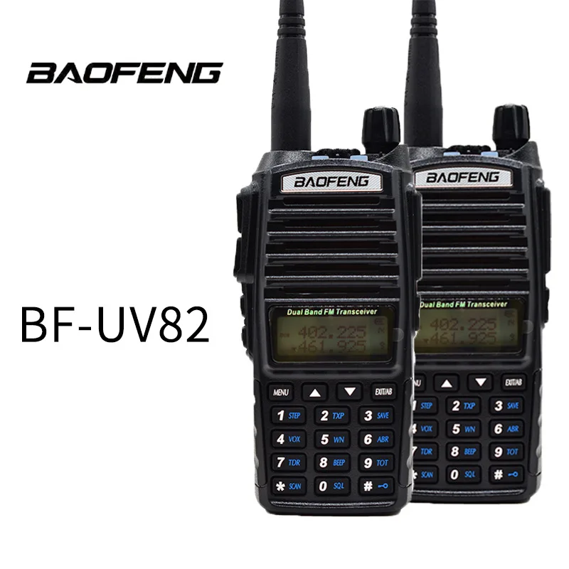 Professional Walkie Talkie UV82 FM Baofeng UV 82 5W Ham Radio Station VHF UHF Transceiver Hunting Radios Amateur Comunicador