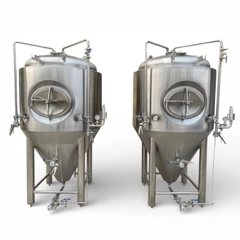 Stainless Steel  200l 500L 10000l Conical Beer Fermentation Tank Jacketed Beer Fermenter Beer Brewing Fermenting Equipment