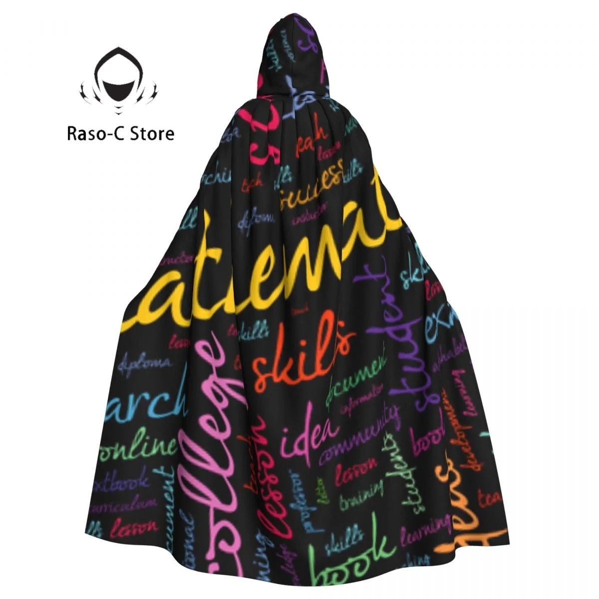 

Унисекс, взрослые, математика, фон, плащ с капюшоном, длинная ведьма, костюм, косплей