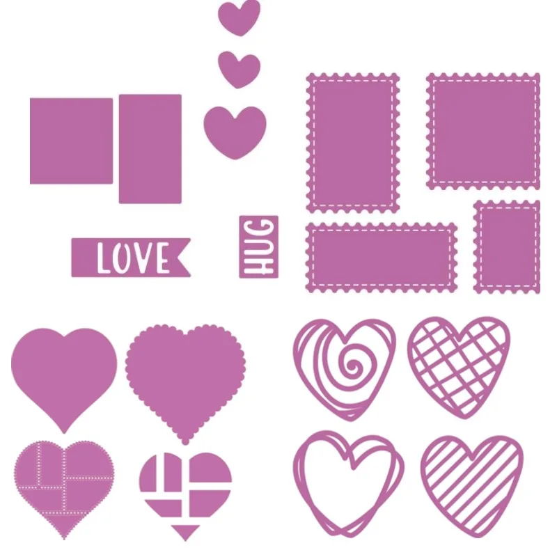 Geo Heart Metal Cut…