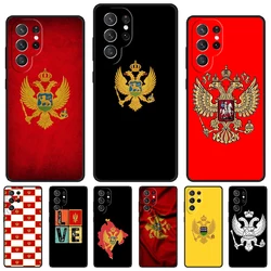 Montenegro Flag phone case For Samsung Galaxy S24 S23 S22 Ultra Note 10 20 Plus S8 S9 S10 S20 S21 FE Cover