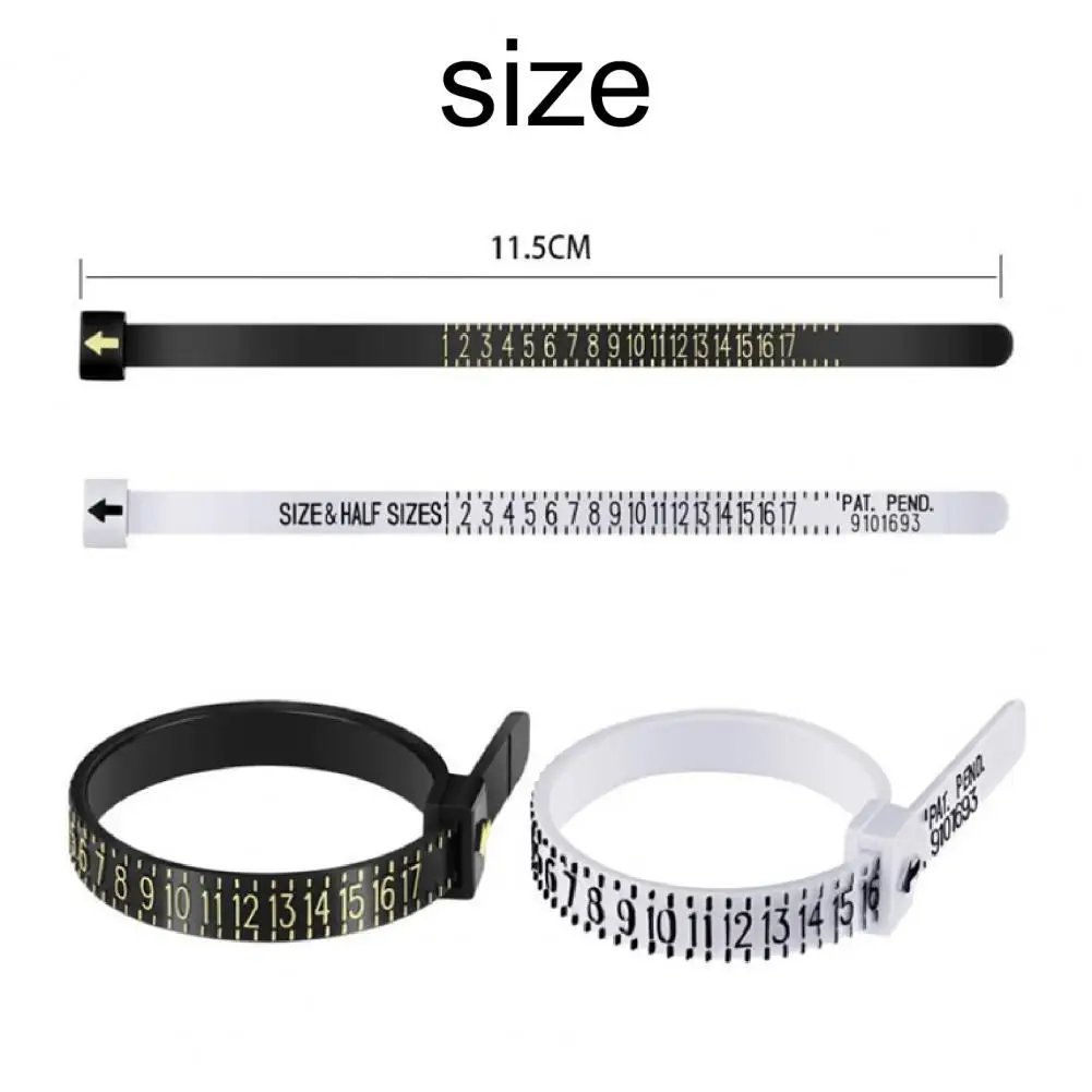 Ring Sizer Circle Reusable Gauge Finger Size Measuring Tool for Jewelry Shop