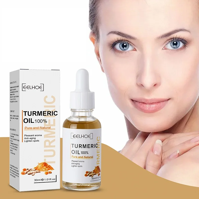 مصل تفتيح الكركم يفتيح البقع الداكنة ويتلاشى تجاعيد الوجه ومضاد للشيخوخة وتبييض الزيوت العطرية والعناية ببشرة الوجه 30 مللي
