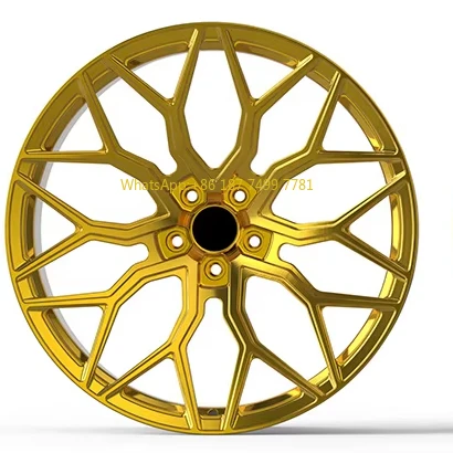 

18-22 Inch Brushed Gold Concave Forged Alloy Wheels 5X114.3 5X130 5X120 Sport Car Wheel Rims for . X6 for. .