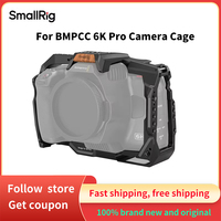 SmallRig 3270B Built-in NATO Rail & Cold Shoe Mount for BMPCC 6K Pro DSLR Full Camera Cage