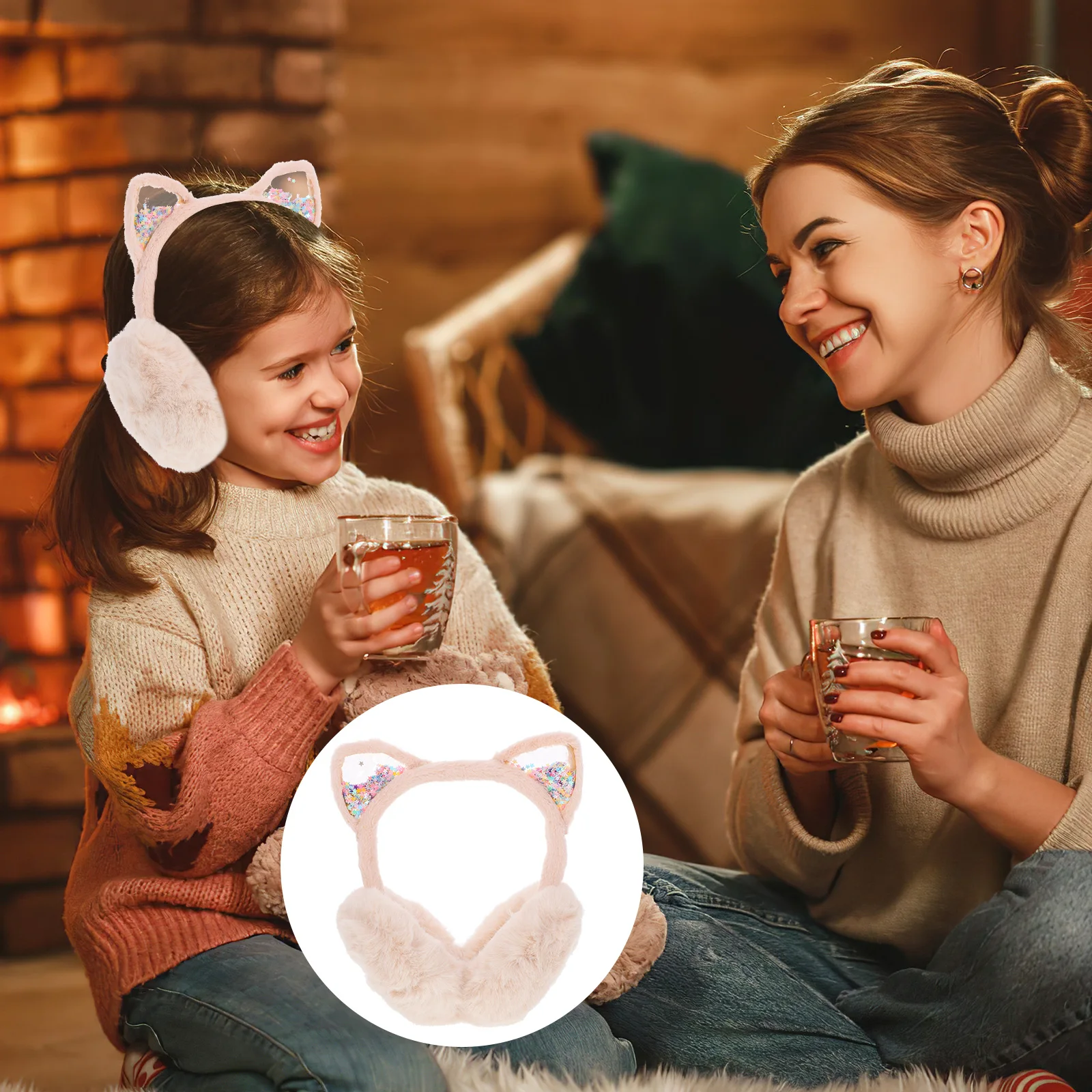 

Ear Warmer Children's Covers Cuff Warmers for Girls Foldable Toddler Baby Muffs