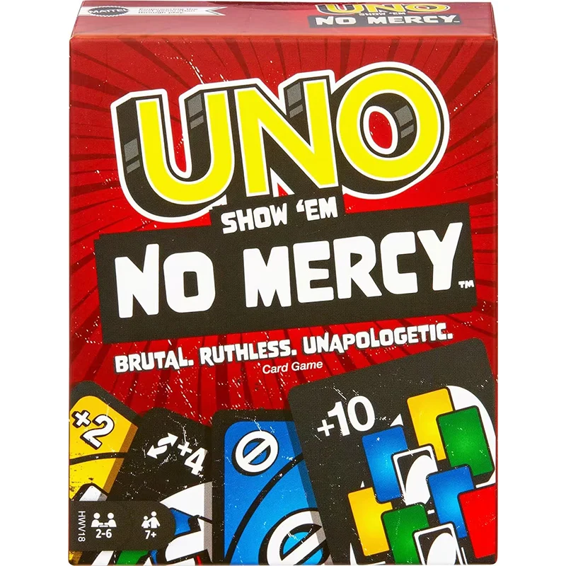 2025 New UNO Game Playing Cards Warleson Oliviera No Mercy Teenagers Unique Collectible Gift Child Board Game Toy