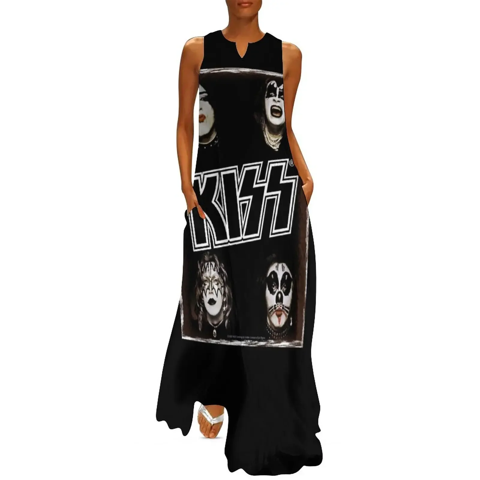 

Vintage kiss original band Long Dress summer outfits for women 2025 Evening dresses Women's summer dresses Dress