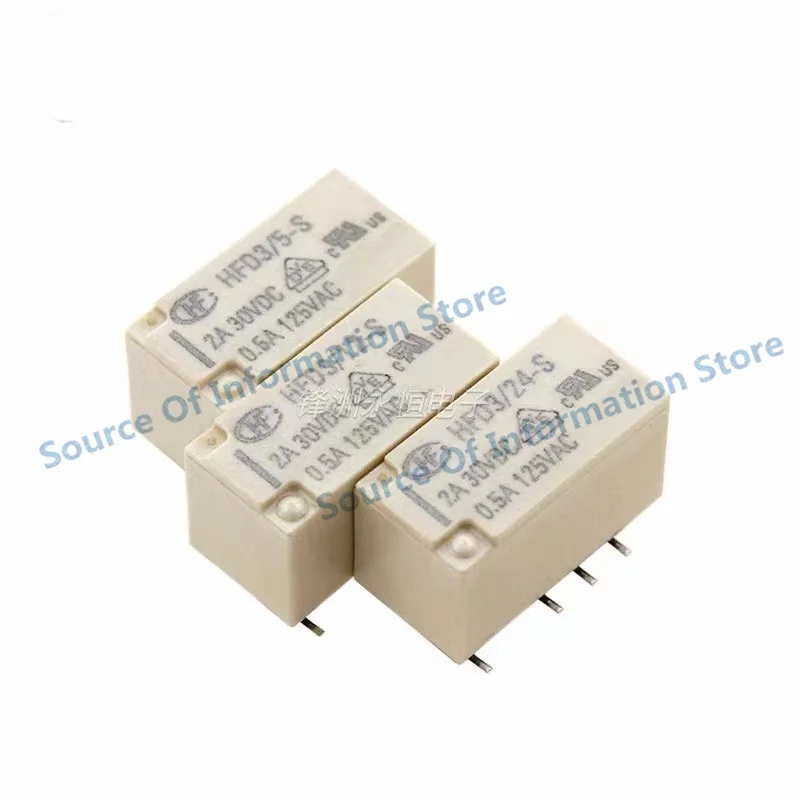 릴레이 HFD3/5-S HFD3/12-S HFD3/24-S 변환 그룹, 단안정 0.5A 125VAC 8 핀 HFD3/5 12 24VDC 100%, 신제품 정품, 10 개