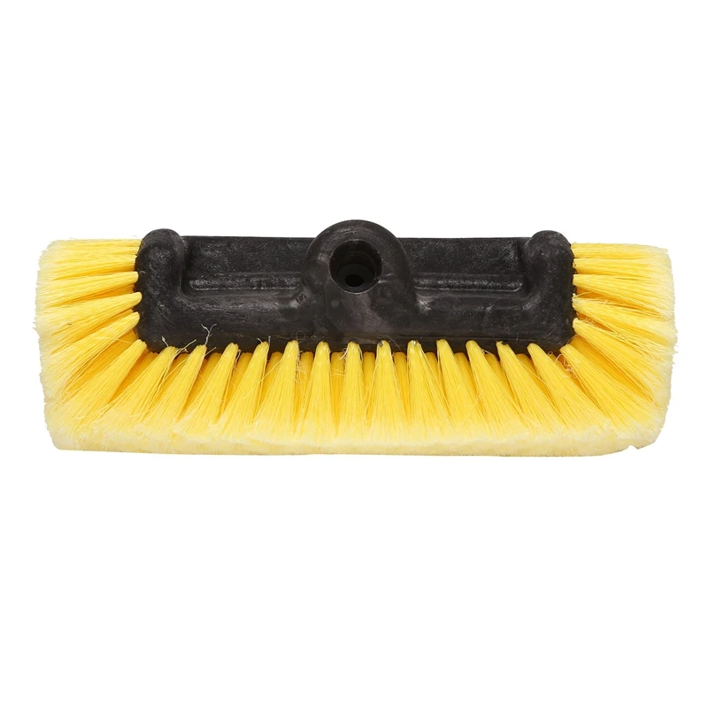 Car Wash Brush With 11Inch Lock Type No Loose No Rotate Soft Bristle Brush And 68 Inch Dismountable Pole With On/Off