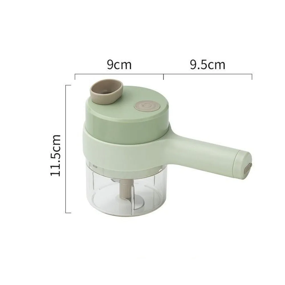 

Gifts 4 IN 1 Kitchen Electric Vegetable Cleaver Wireless Handheld Food Peel Slicer Meat Grinder Garlic Masher