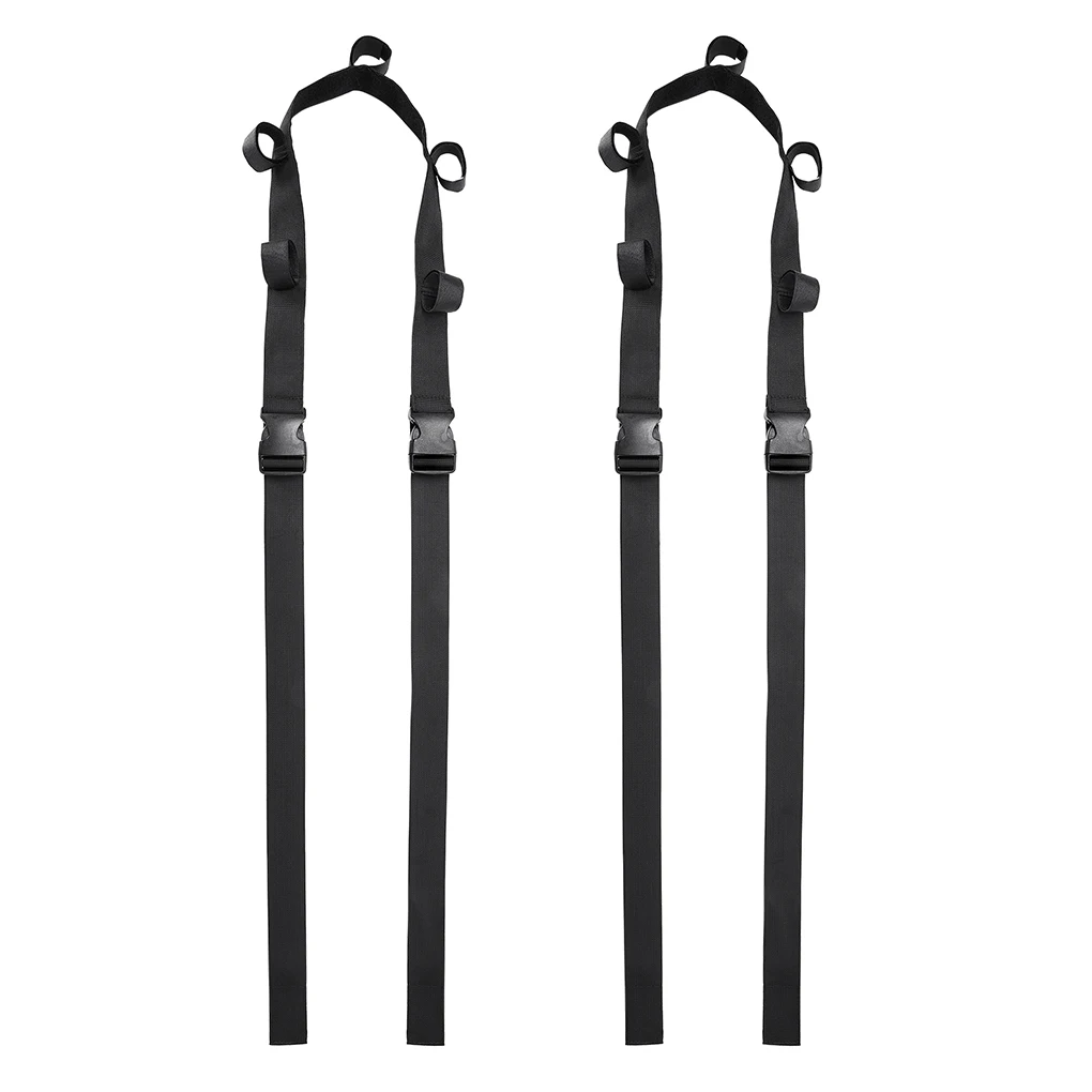 2Pcs Fishing Rod Holder Car Fishing Rod Rack Adjustable Fixing Strap Carrier Belt Nylon Band for Auto SUV Truck