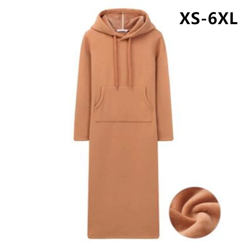 

2024 Winter&Autumn Women Long Sleeve Hoodies Warm fleece hooded sweatshirt long wearing jumpers