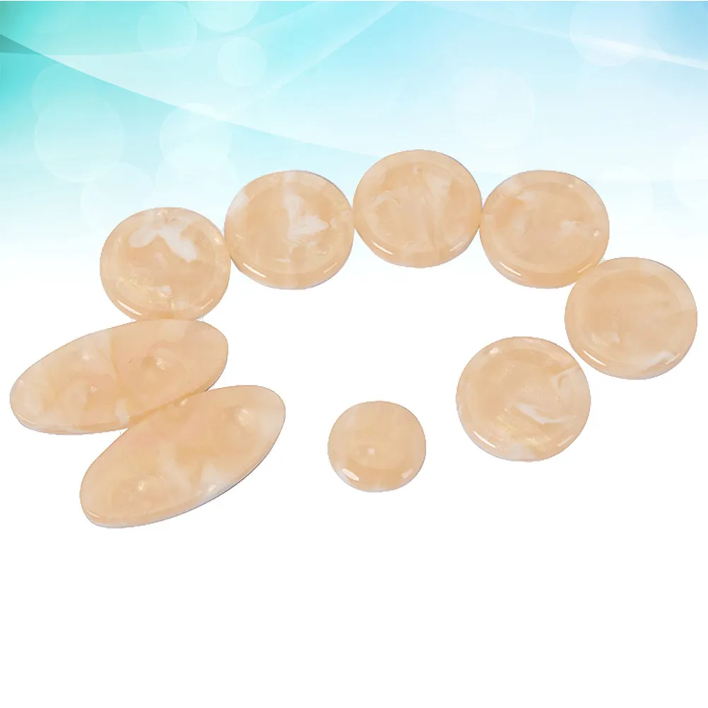 9Pcs Saxophone Key Button Accessories Shell Material for Alto Tenor Soprano Sax High Gloss Lightweight Decorative