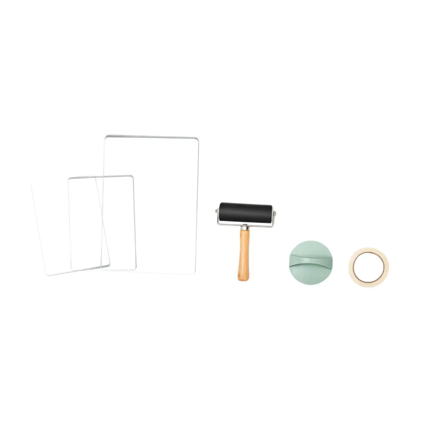 gel-printing-plate-kit-art-printmaking-tool-easy-to-clean-durability-sturdy-with-roller-supplies-versatile-portable-reusable