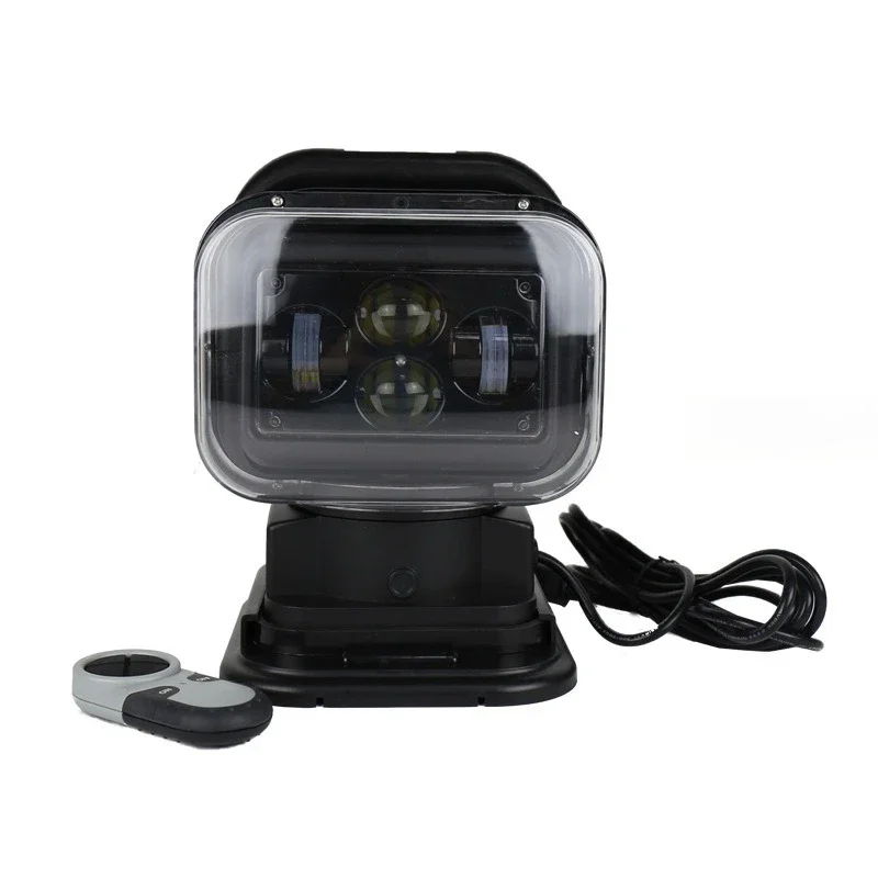 

Manufacturer spot wholesale 60W remote control rotating 360 degree LED outdoor camping roof search and rescue search light